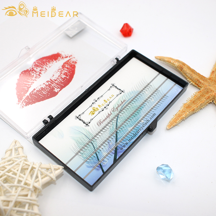 Gorgeous natural looking russian pre fan lashes extension with wholesale price